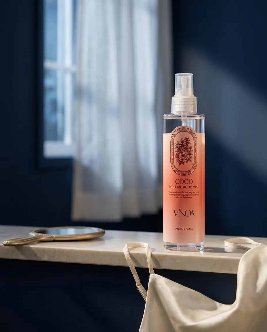 Lifestyle - Vinoa Coco Perfume Body Mist 200ml – Long-Lasting K-Beauty Fragrance