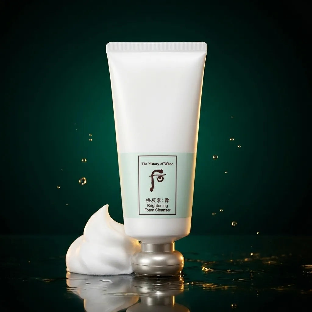 The History of Whoo Gongjinhyang Brightening Foam Cleanser 180ml — luxury hero