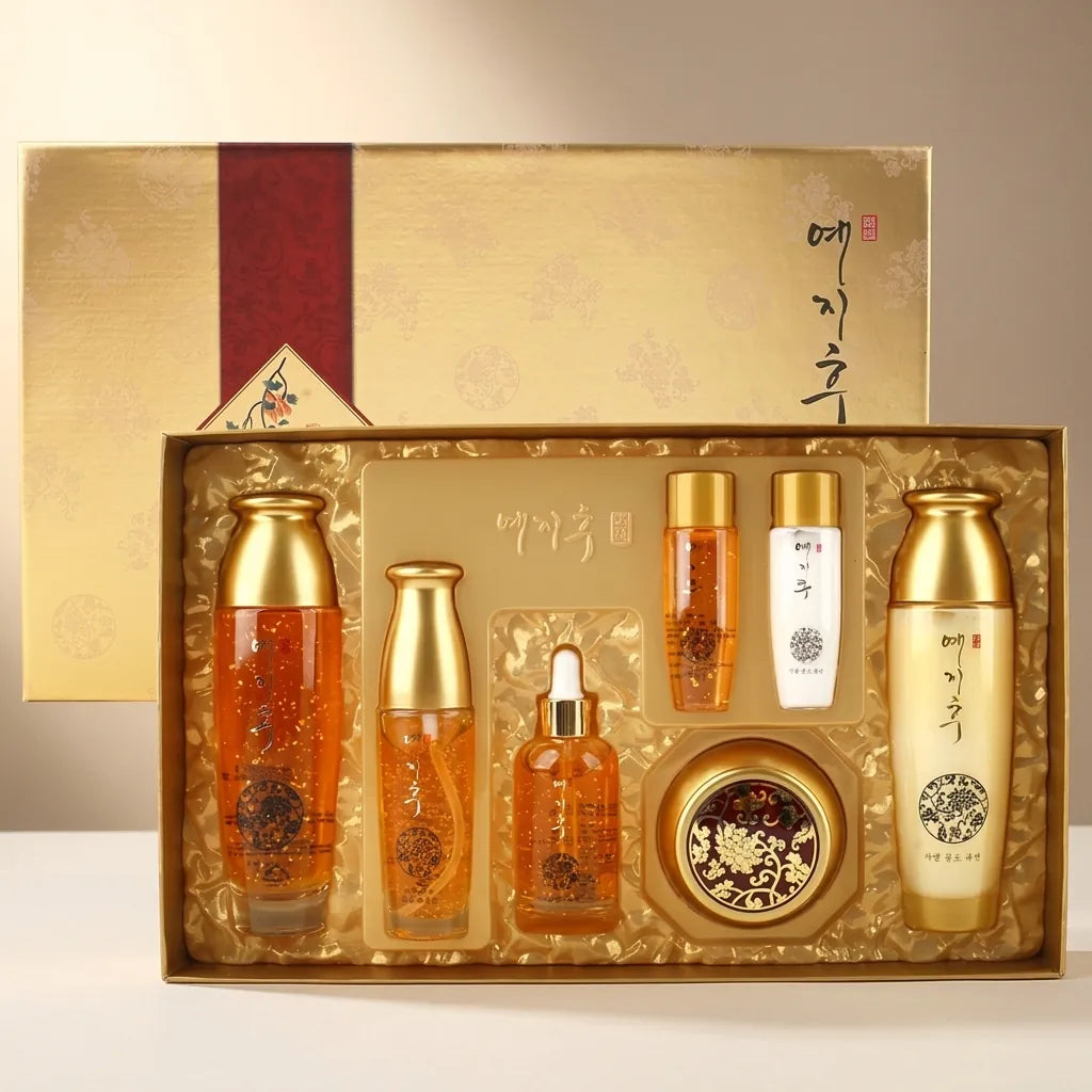 Yejihu Fermented Herbal Gold 5-Piece Skincare Set